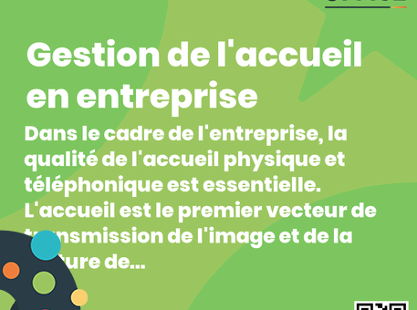 Definition Gestion de l&#039;accueil en entreprise 