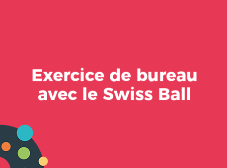 Exercice sur chaise de bureau Swiss Ball