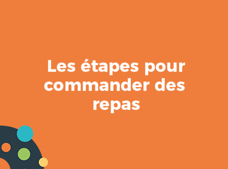 Les étapes pour commander des repas