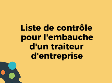 Liste de contrôle pour l&#039;embauche d&#039;un traiteur d&#039;entreprise