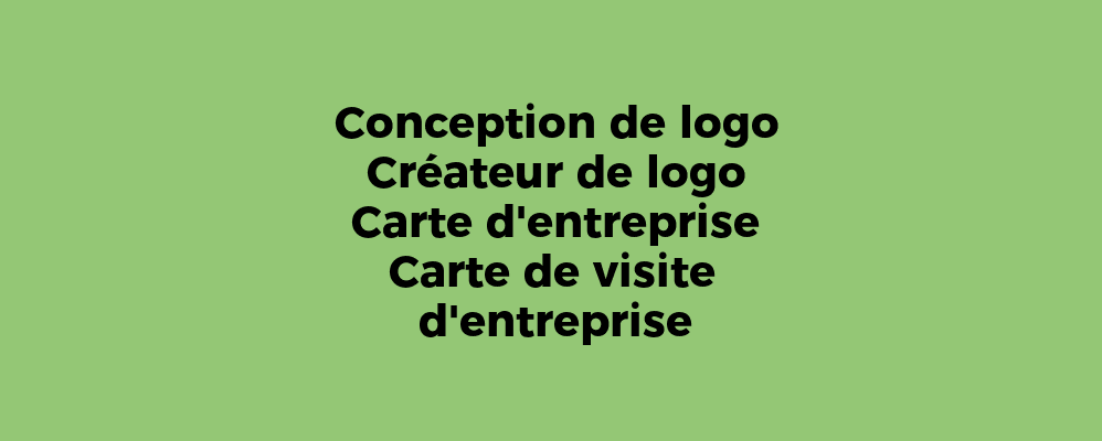 Conception de logo Créateur de logo Carte d'entreprise Carte de visite d'entreprise