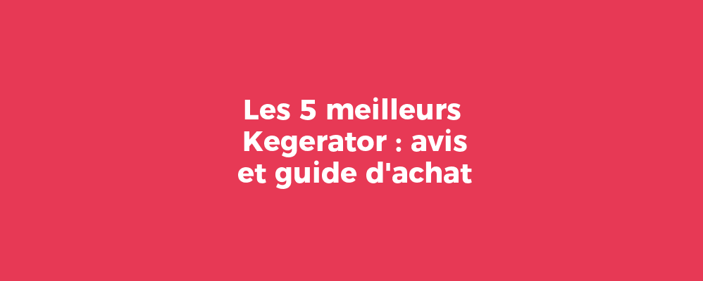 Les 5 meilleurs Kegerator : avis et guide d'achat